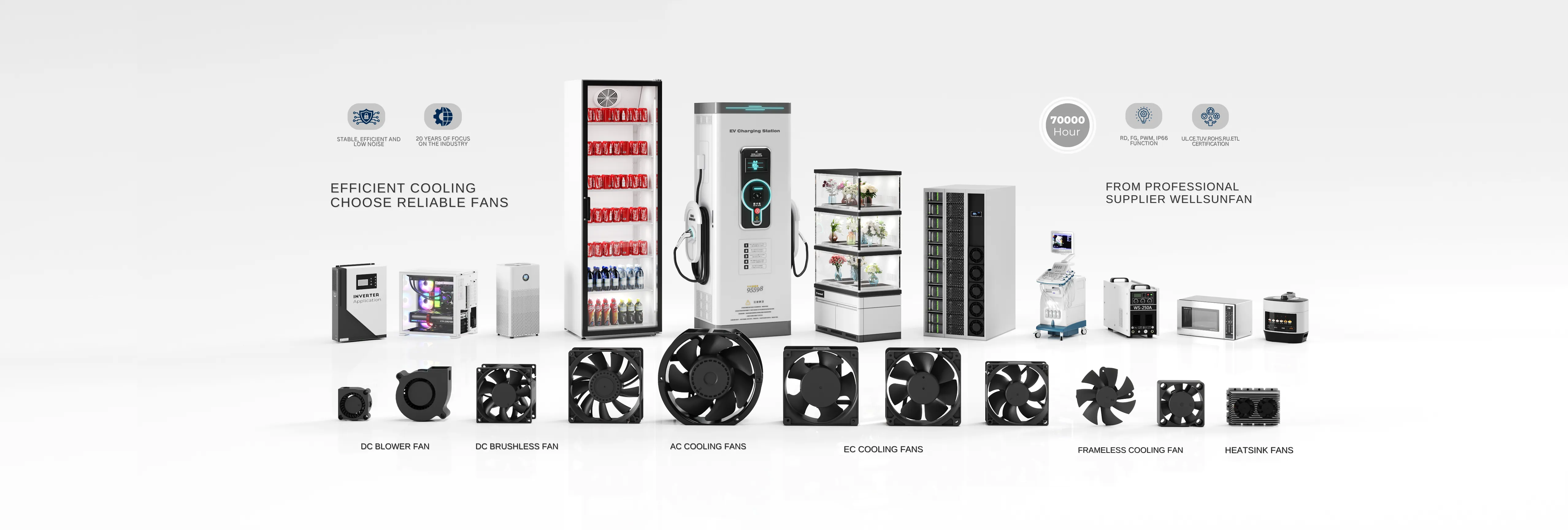 cooling fan uses